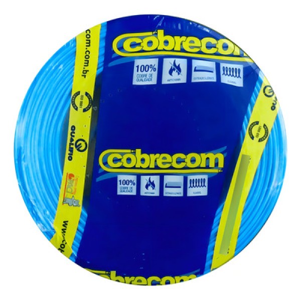 Cabo Flexível 4mm² 750V Preto Cobrecom 100  Metros