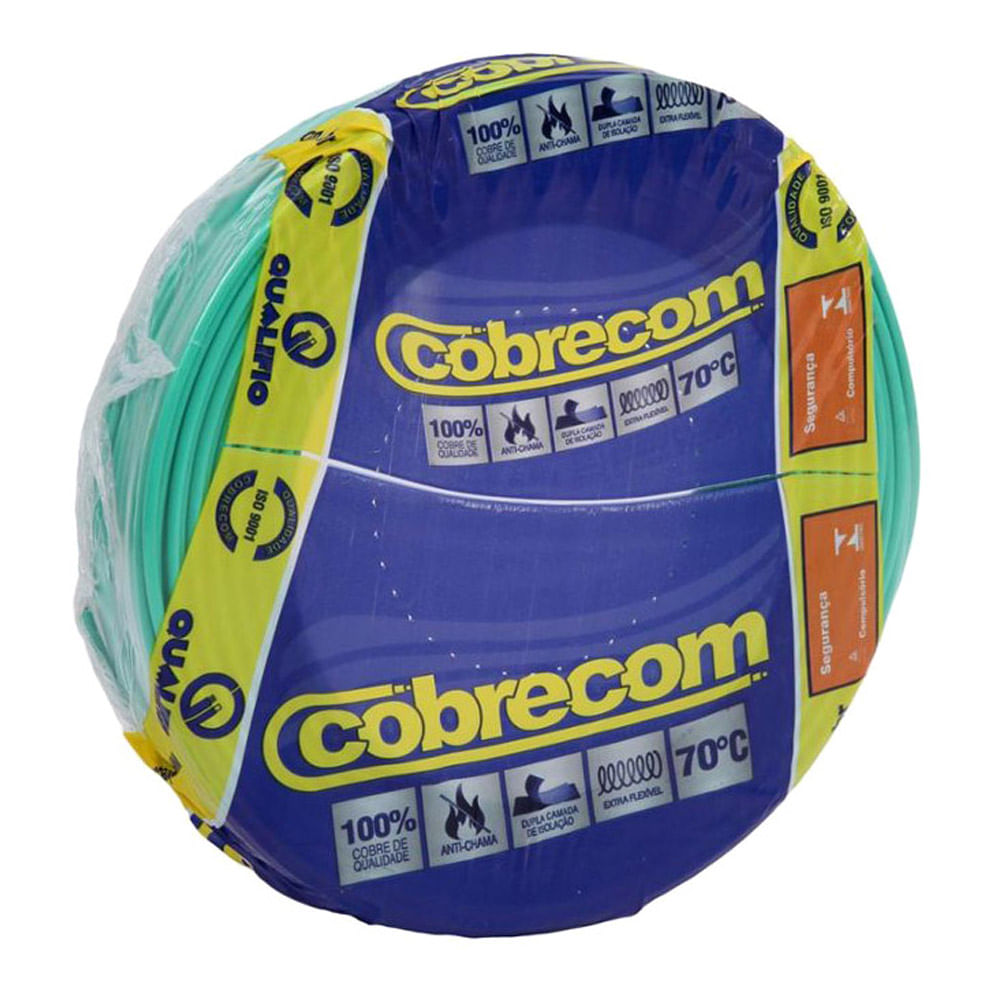 Encontraproduto.com.br - Cabo 6mm Flexicom Verde 100mt Cobrecom