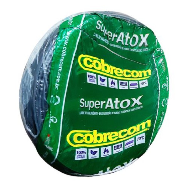 CABO ATOX FLEX 2,5MM C/100MT PT COBRECOM