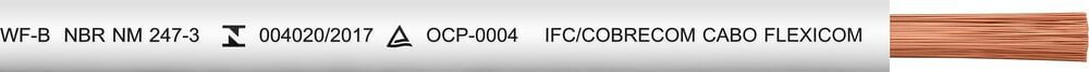 Encontraproduto.com.br - Cabo Flexível 4mm 50m 450/750v Branco Cobre Cobrecom