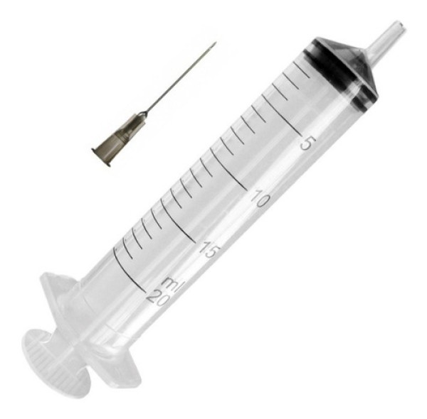 Seringa 20ml Agulha 25x7 Luer Slip
