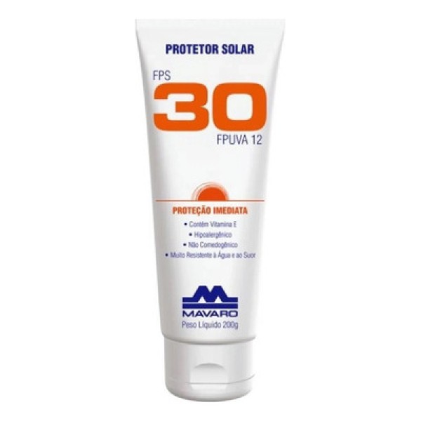 Protetor Solar Fps30 120g - Mavaro