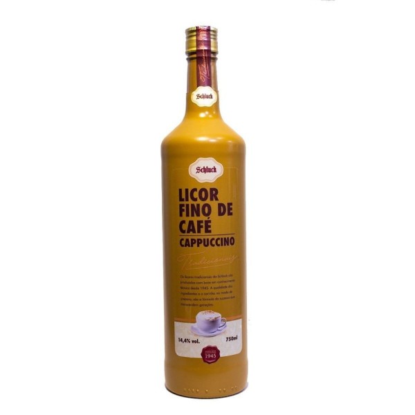 Encontraproduto.com.br - Licor SCHLUCK Fino de Café Cappuccino 750ml