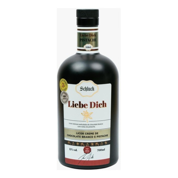 Licor SCHLUCK Liebe Dich Creme de Chocolate Branco e Pistache 700ml