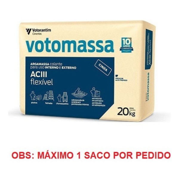 Argamassa Votoran ACIII Cinza 20kg