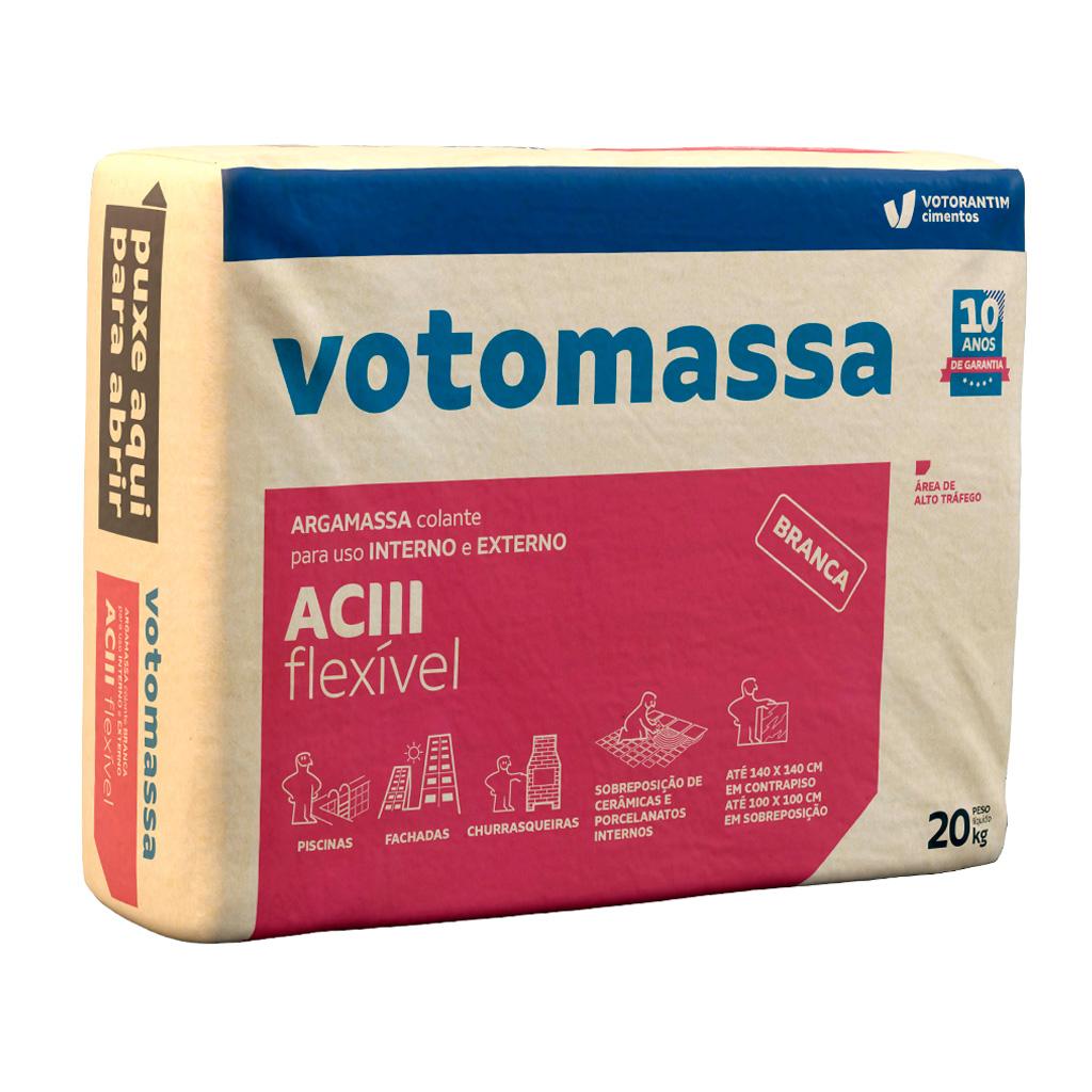 Encontraproduto.com.br - Argamassa AC3 Votomassa Interno Externo Branca 20kg