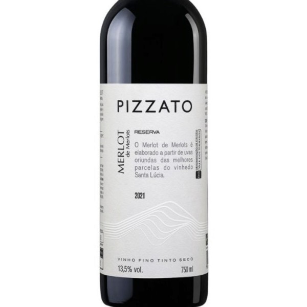 Encontraproduto.com.br - Vinho Pizzato Merlot Reserva 2023 Tinto Brasil 750ml