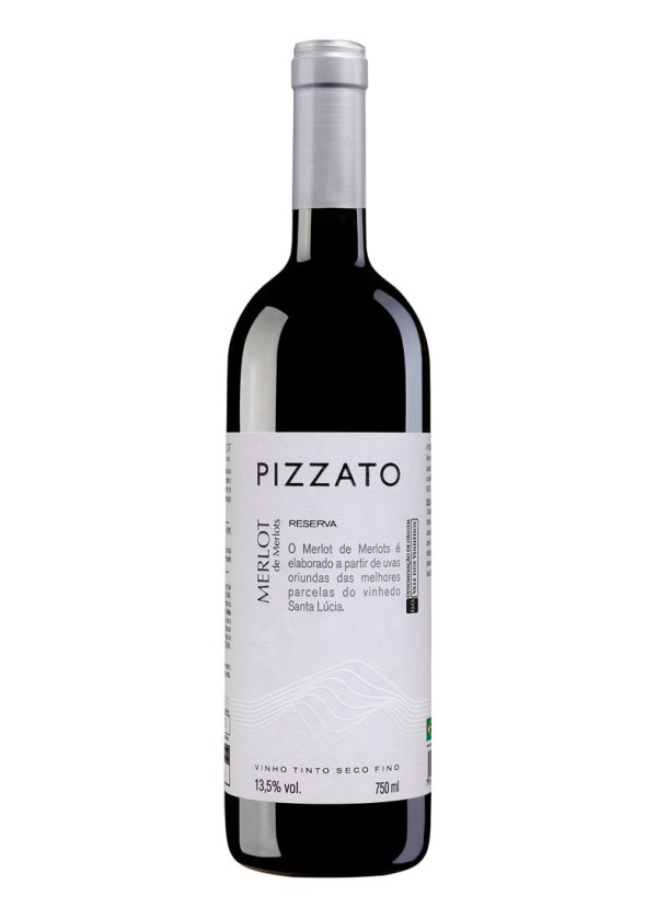 Encontraproduto.com.br - Vinho Pizzato Merlot Reserva 2023 Tinto Brasil 750ml