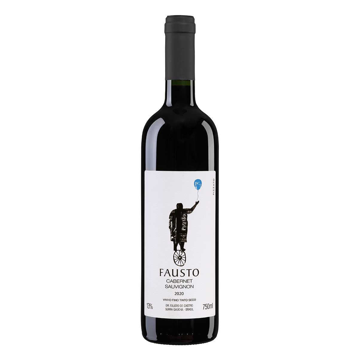 Encontraproduto.com.br - Vinho Tinto Seco Fausto 2021 Cabernet Sauvignon 750ml
