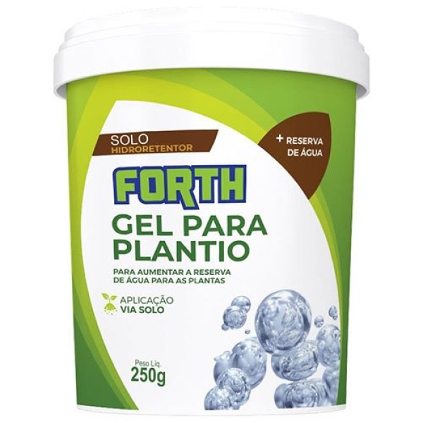 Encontraproduto.com.br - FORTH Gel para Plantio 250g  Registro Mapa SP 003204-2.000073 Solido, Garantias CRA 90% CTC 1100,00mmol c/Kg