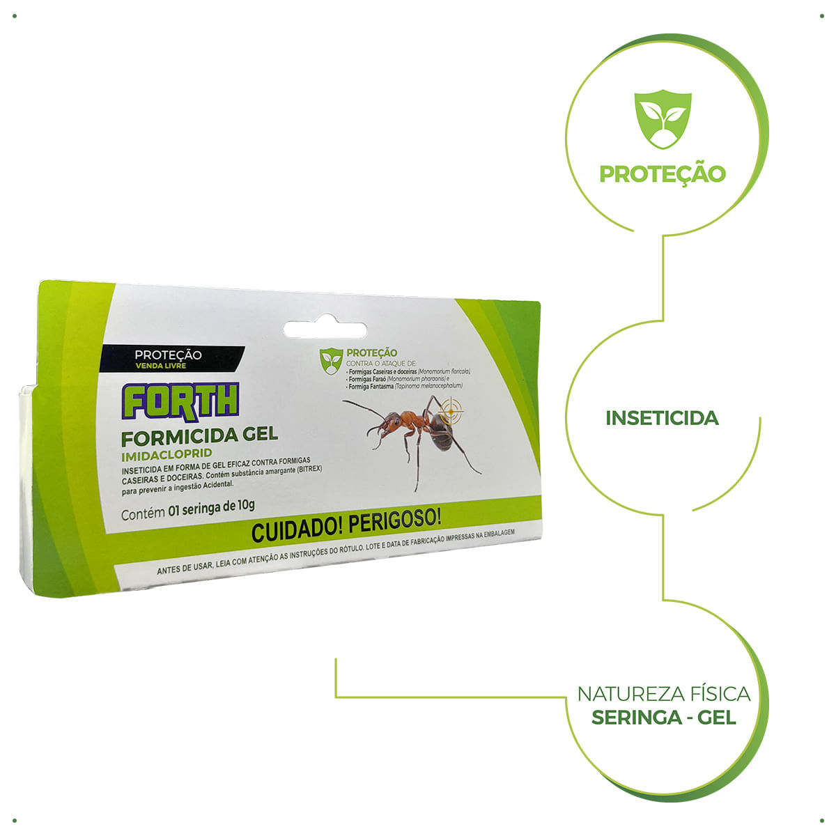 Encontraproduto.com.br - Forth Formicida Gel - Seringa
