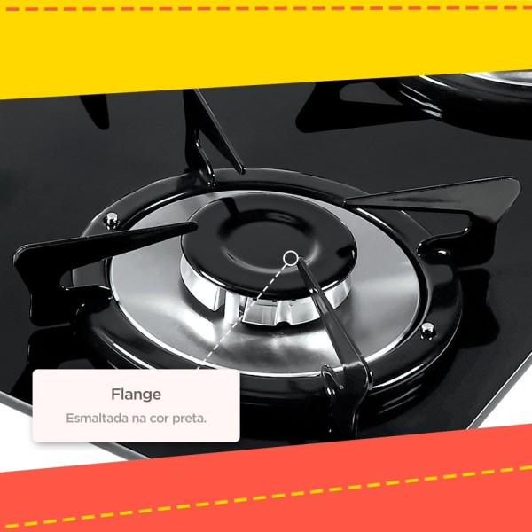 Encontraproduto.com.br - Cooktop 5 Bocas á Gás V500x Fogatti