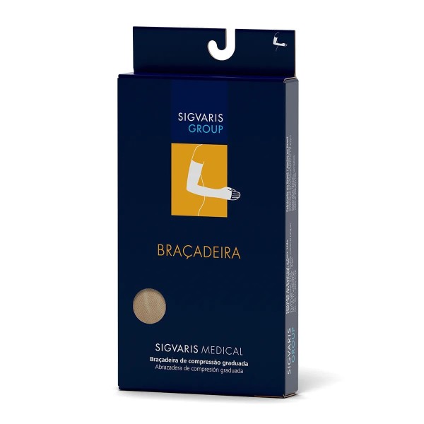 Encontraproduto.com.br - Braçadeira Sigvaris 414 40-50mmHg até o Punho com Polegar Natural Clara M2 - unidade