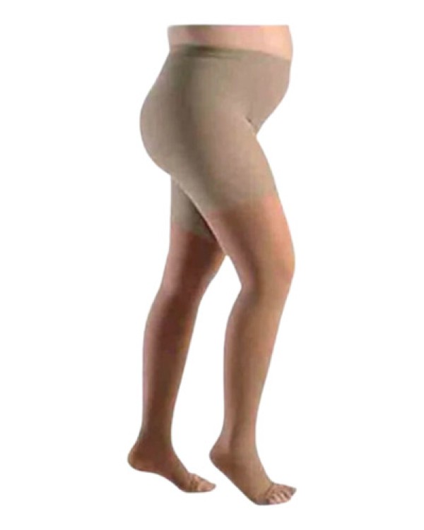 Encontraproduto.com.br - Meia-Calça Audace Maternidade 15-20mmHg Aberta Natural Tam B