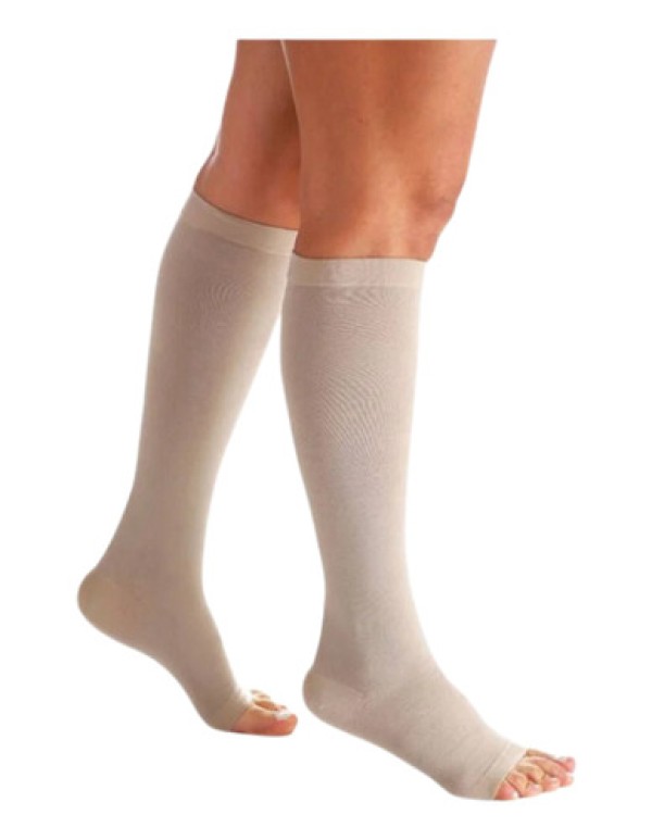 Meia 3/4 Panturrilha 282 S Algodão Super 20-30 Mmhg Ponteira Aberta Sigvaris