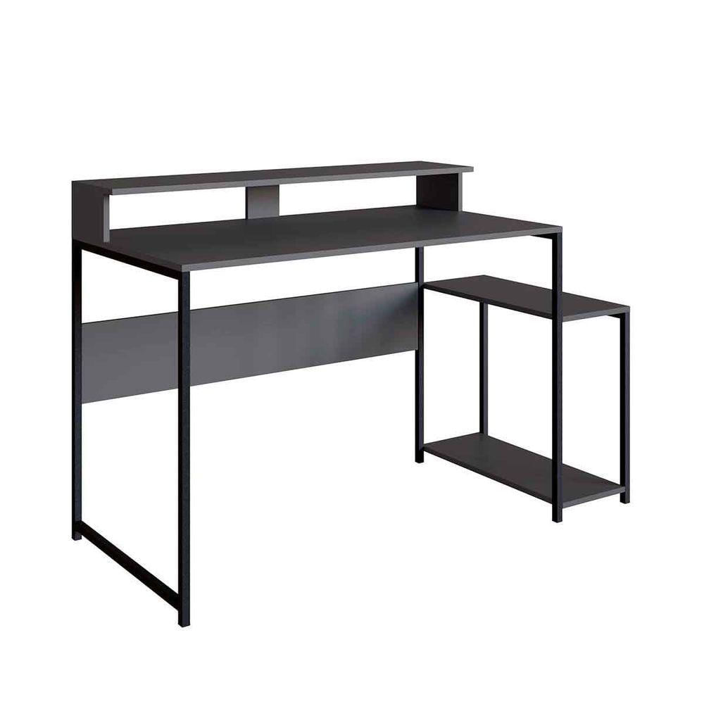 Mesa Gamer Ryze 4500 Preta/grafite Placa E Ponto