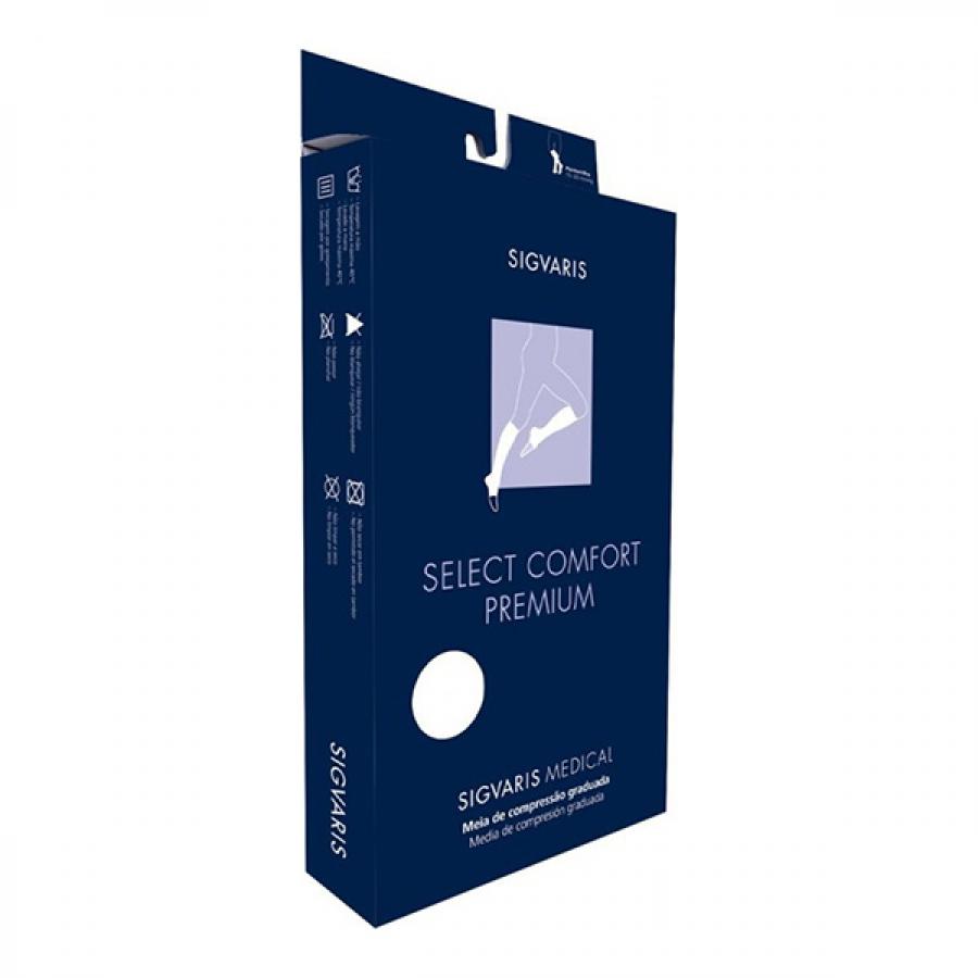 Encontraproduto.com.br - Meia Sigvaris Select Comfort Premium 3/4 - 20-30 G Normal Sem Ponteira