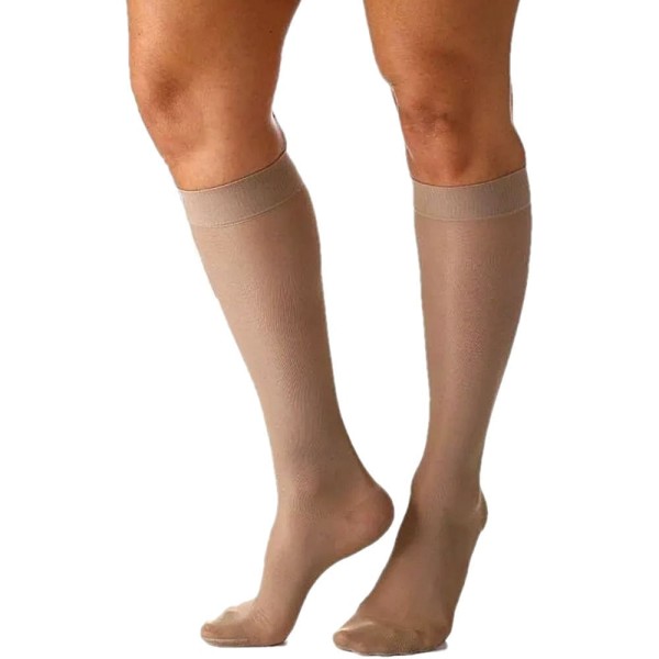 Encontraproduto.com.br - Meia 3/4 SelectComfortPremium 20-30mmHg Nat.Escura FechadaM2