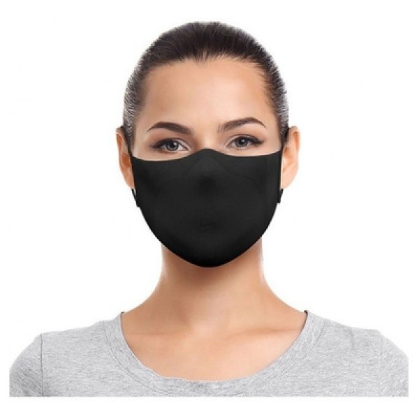Encontraproduto.com.br - Máscara Reutilizável Sigvaris Antiviral Tam G Preta - 2 máscaras