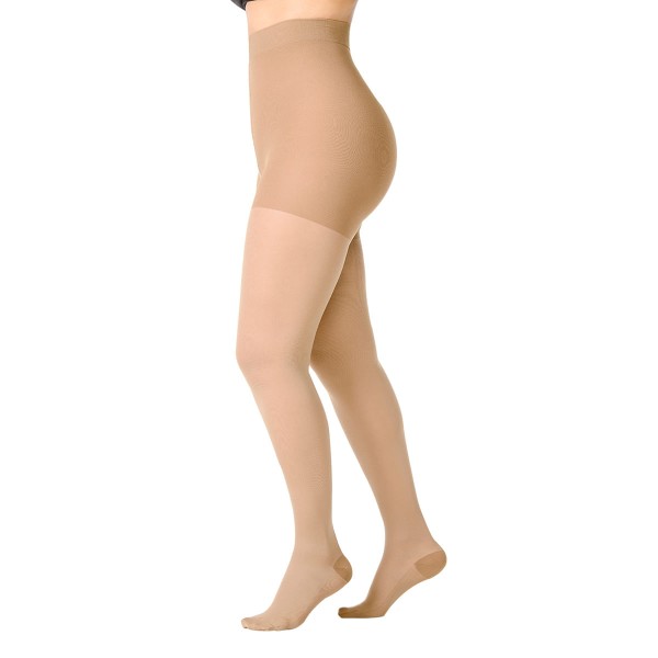 Encontraproduto.com.br - Meia calça média compressão 18-21 com ponteira natural GG - Attiva
