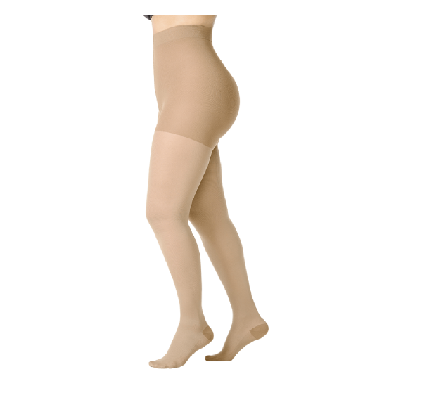 Encontraproduto.com.br - Meia calça média compressão 18-21 com ponteira natural GG - Attiva
