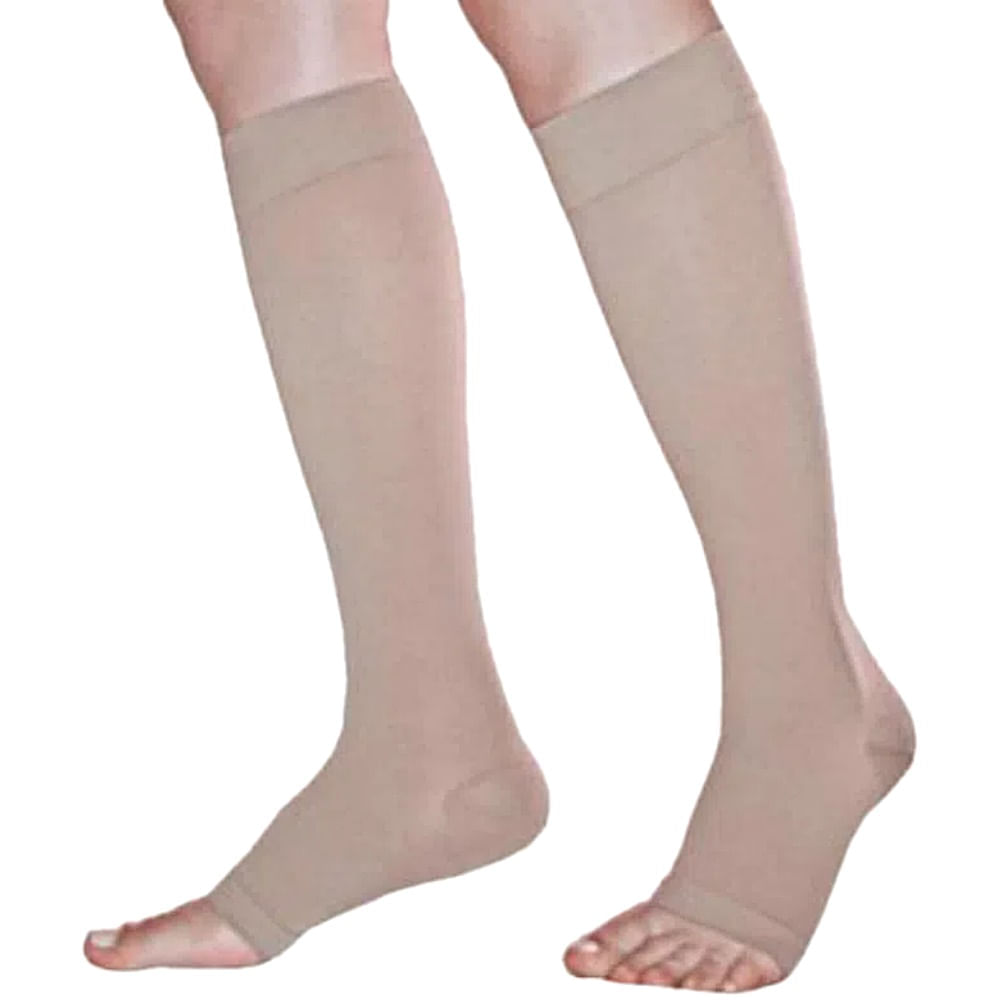 Encontraproduto.com.br - Meia 3/4 Panturrilha 972 Basic 20-30 mmHg Sigvaris Bege