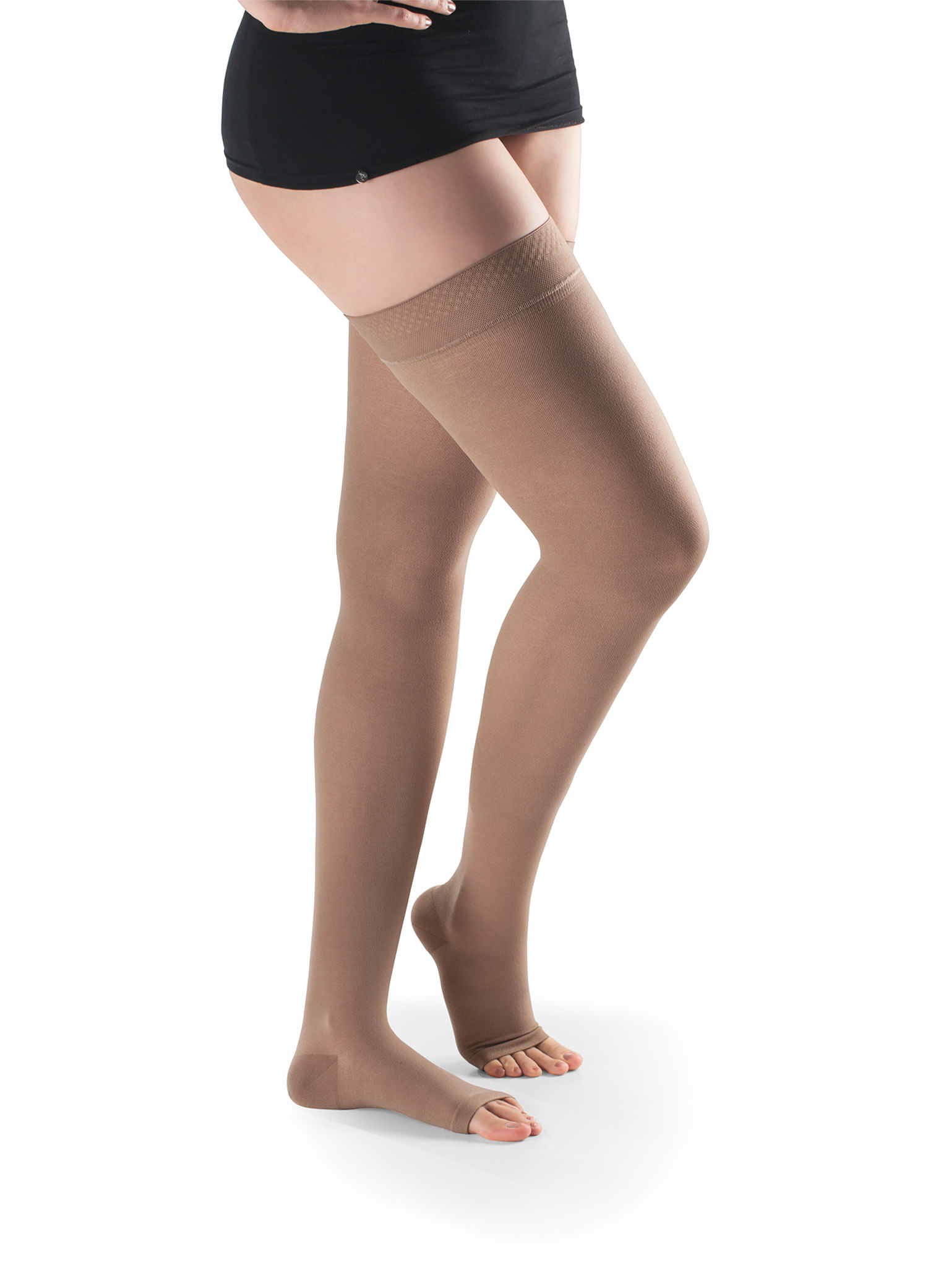 Encontraproduto.com.br - Meia Coxa 7/8 Basic AF 972 20-30 MmHg Sigvaris Bege
