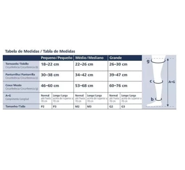 Encontraproduto.com.br - Meia 7/8 Ever Sheer 20-30 mmHg Fechada Preta Tam M2