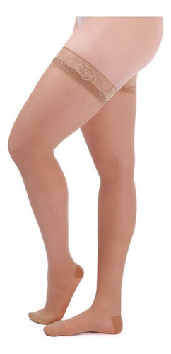 Meia 7/8 Ever Sheer 20-30 mmHg Fechada Natural Tam M3
