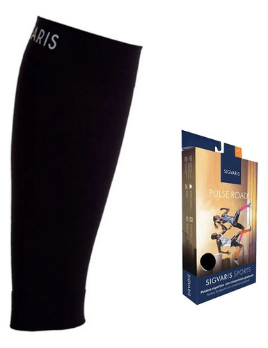Encontraproduto.com.br - Polaina Elastica para corrida Pulse Road 510 Preta Sigvaris