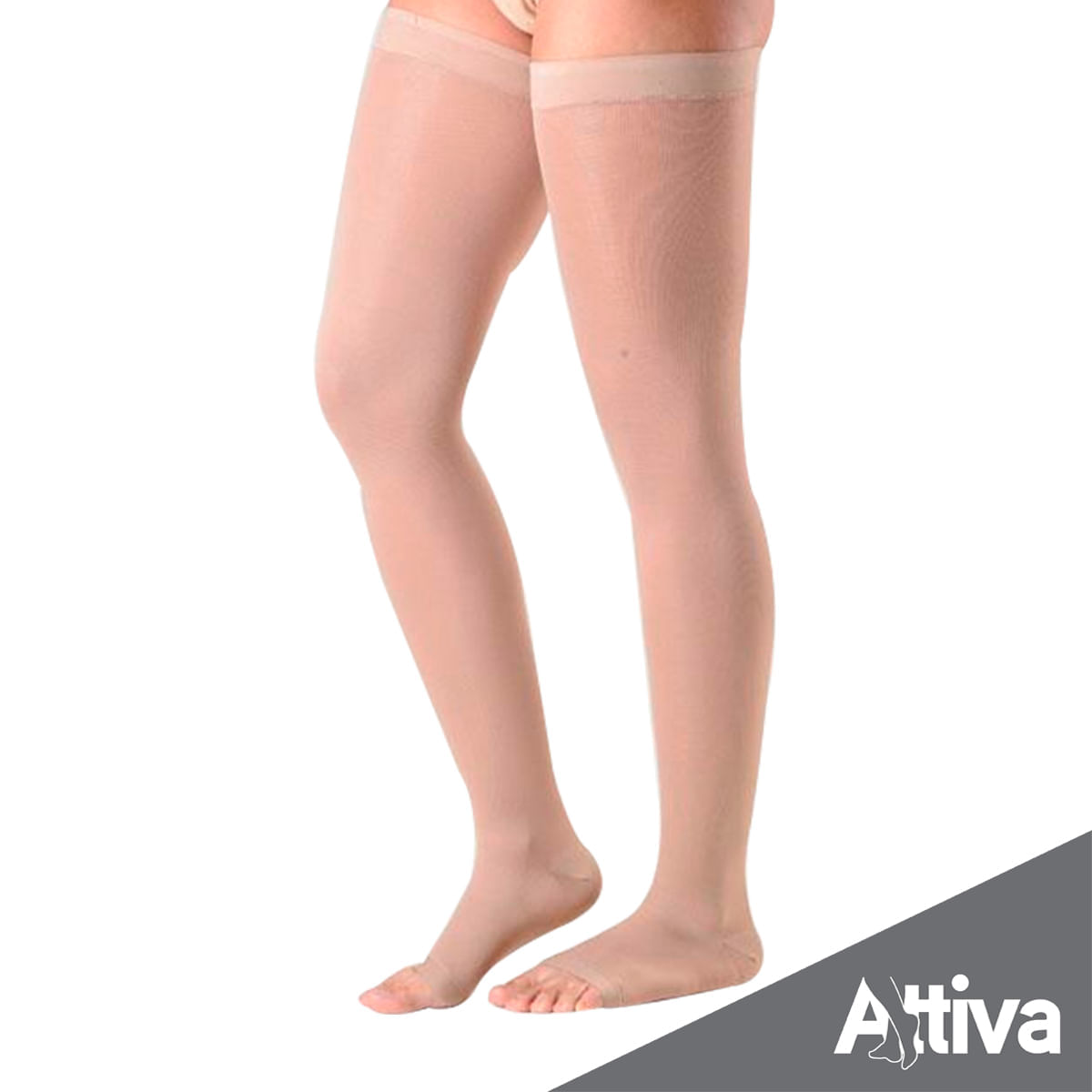 Meia Attiva 20/30 F 7/8 Natural S/P M