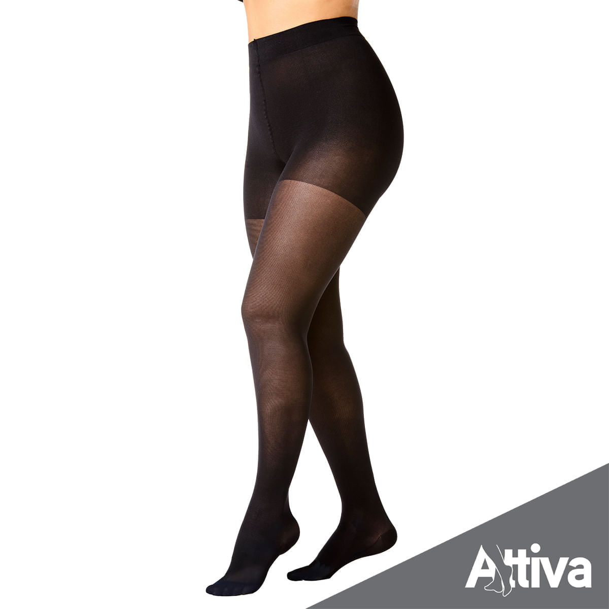 Encontraproduto.com.br - Meia Calca Attiva Alta Compressao 20-30 Fem Fechada Preta Tamanho M Cor PRETA M