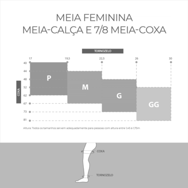 Encontraproduto.com.br - Meia Calca Attiva Alta Compressao 20-30 Fem Fechada Preta Tamanho M Cor PRETA M