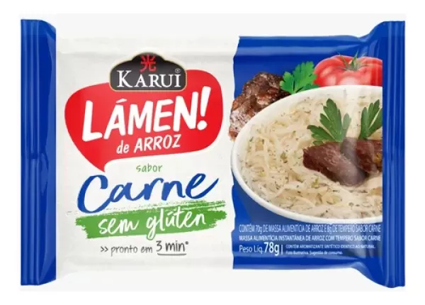 Macarrão Oriental Karui Sem Glúten Legumes 78g