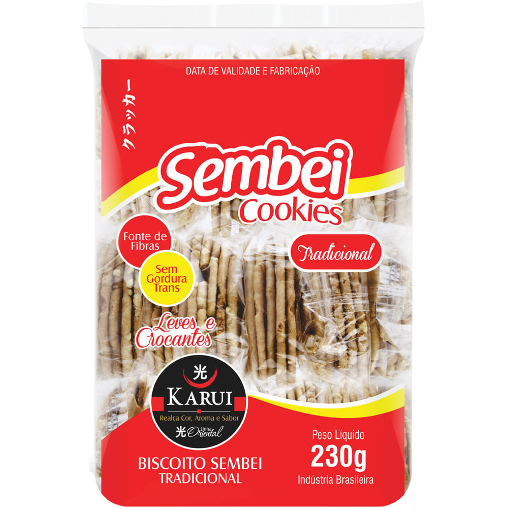 Encontraproduto.com.br - Biscoito com Gergelim Karui Sembei Cookies 230 g