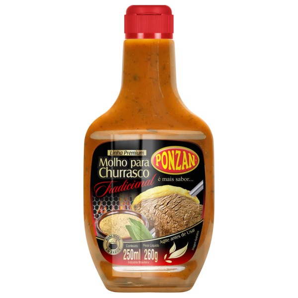 Encontraproduto.com.br - Molho para Churrasco Ponzan Tradicional 250ml