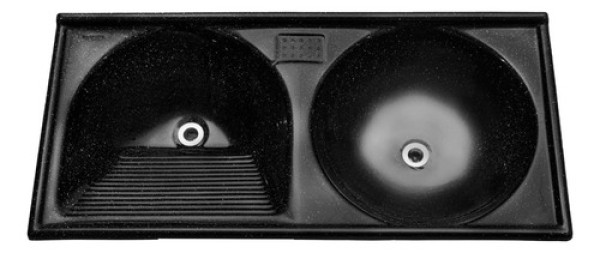 Tanque Decoralita Marmofibra TM102 102x50cm Cinza Nobre