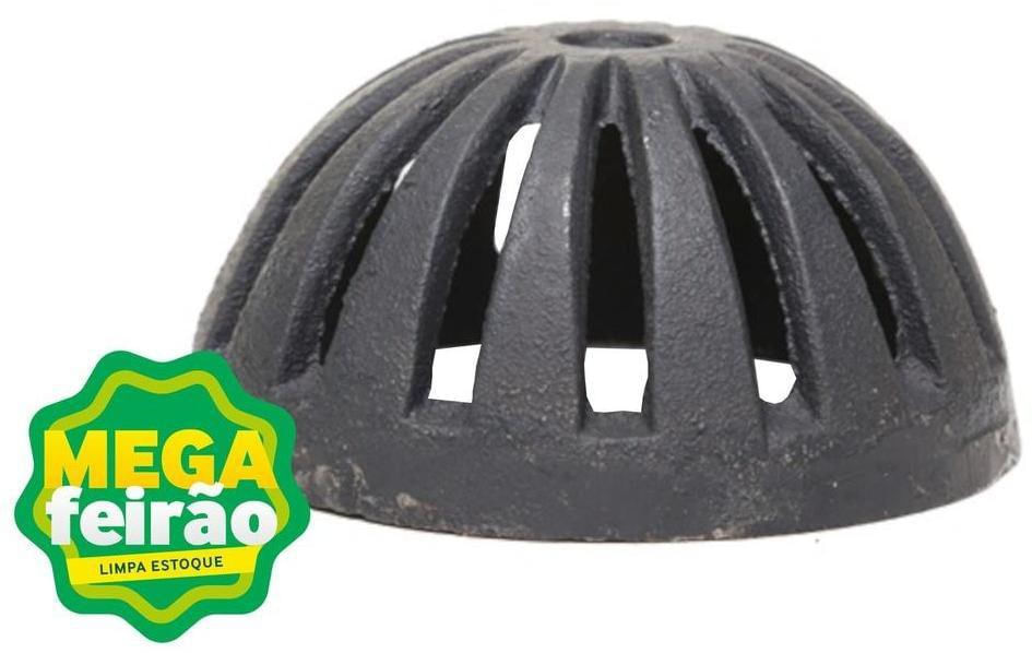 Encontraproduto.com.br - Ralo Semisférico Ferro Fundido 6 Abrazilian