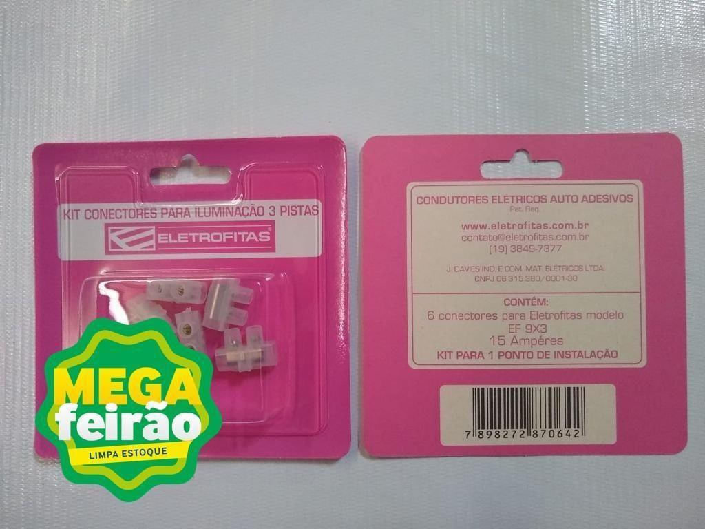 Conector Elétrico Ef9x3 J Davies Simples Para Interruptor Paralelo ou Duplo Cartela com 6 Unidades