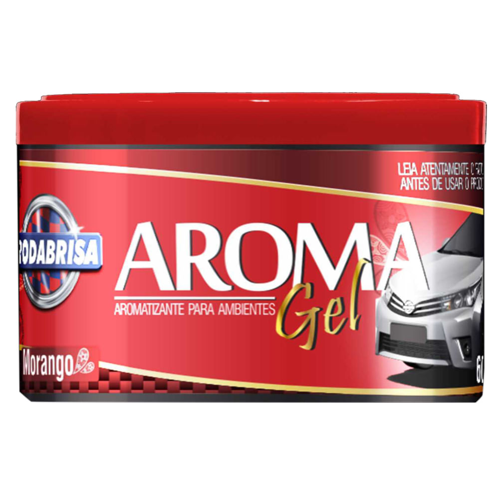 Encontraproduto.com.br - DESODORIZADOR AROMA GEL RODABRILL MORANGO 60G