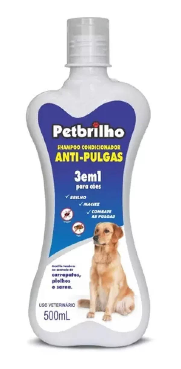 Shampoo e Condicionador Antipulgas Cães 3 em 1 Petbrilho