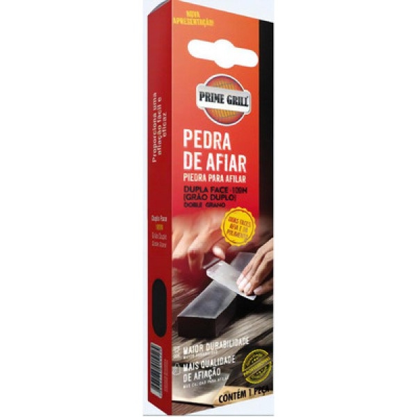 Encontraproduto.com.br - Pedra p/ Afiar Prime Grill Dupla Face