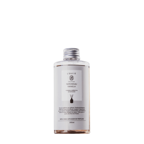 Refil Difusor de Perfume Patchouli Vanilla 200ml Lenvie