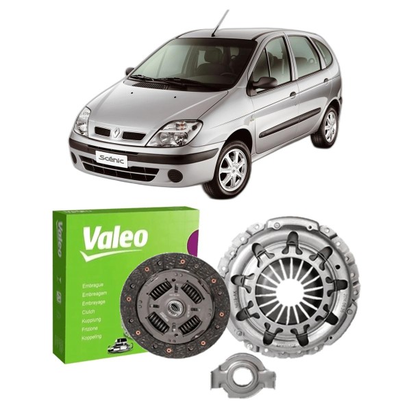 Encontraproduto.com.br - Kit Embreagem Renault Scenic 1.6 16V 2001 A 2010 Com Rolamen