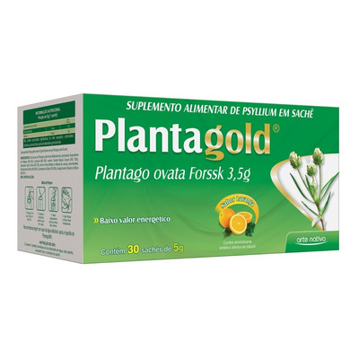 Plantagold Art Nativa com 30 Sachês Sabor Laranja 5g