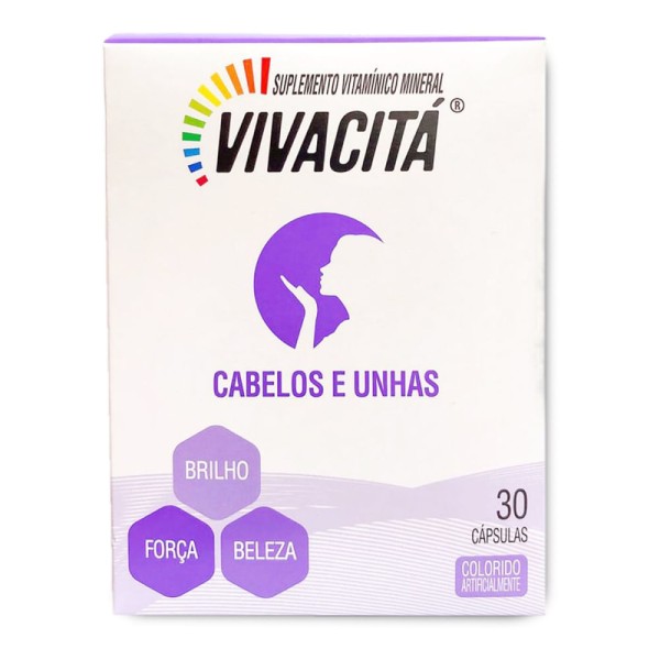 Encontraproduto.com.br - Vivacitá Cabelos E Unhas 30 Comprimidos