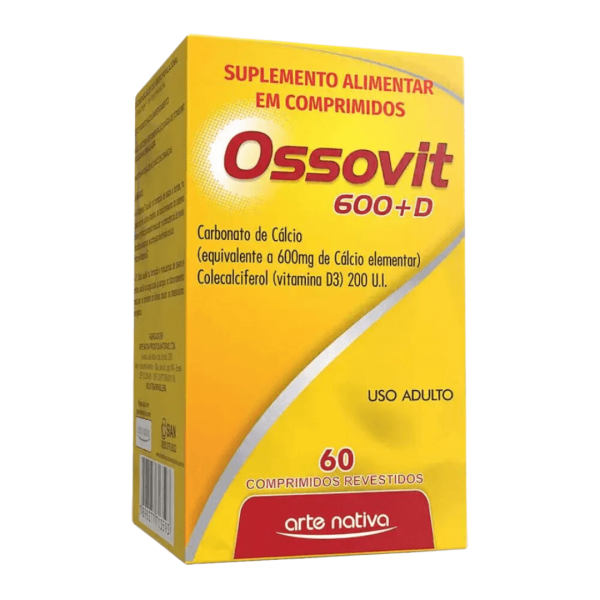 Encontraproduto.com.br - Ossovit 600 + D3 400UI 60 comprimidos revestidos