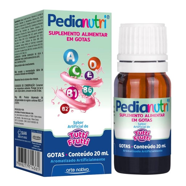 Pedianutri Gotas Tutti-Frutti Arte Nativa 20ml