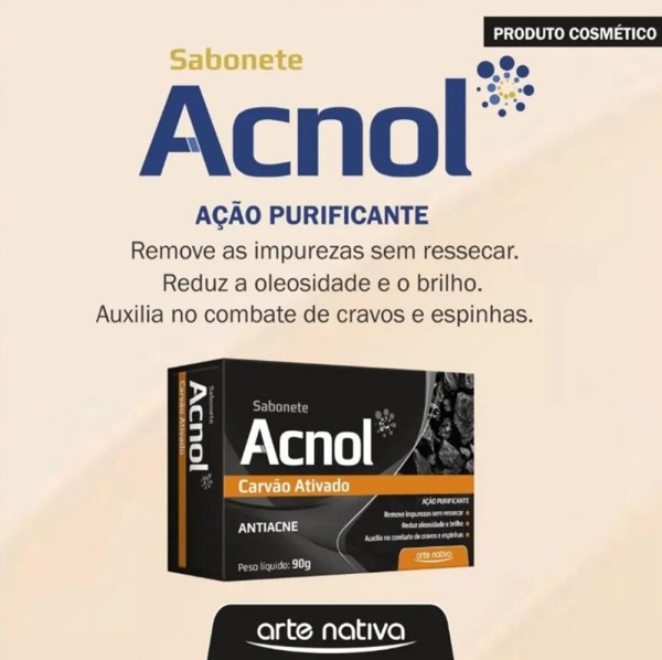 Encontraproduto.com.br - Sabonete Acnol Carvão Ativado 90g