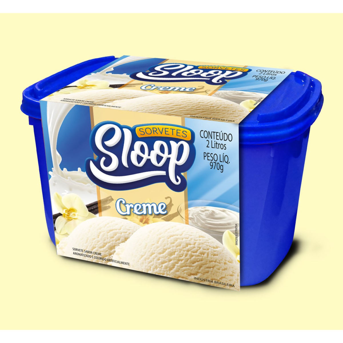 Encontraproduto.com.br - Sorvete Sloop Creme 2L